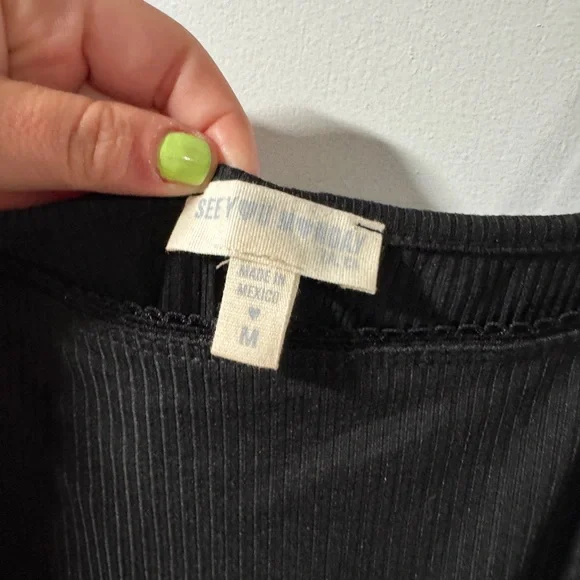 See You Monday Black Spaghetti Strap Slip Dress - Picture 2 of 3